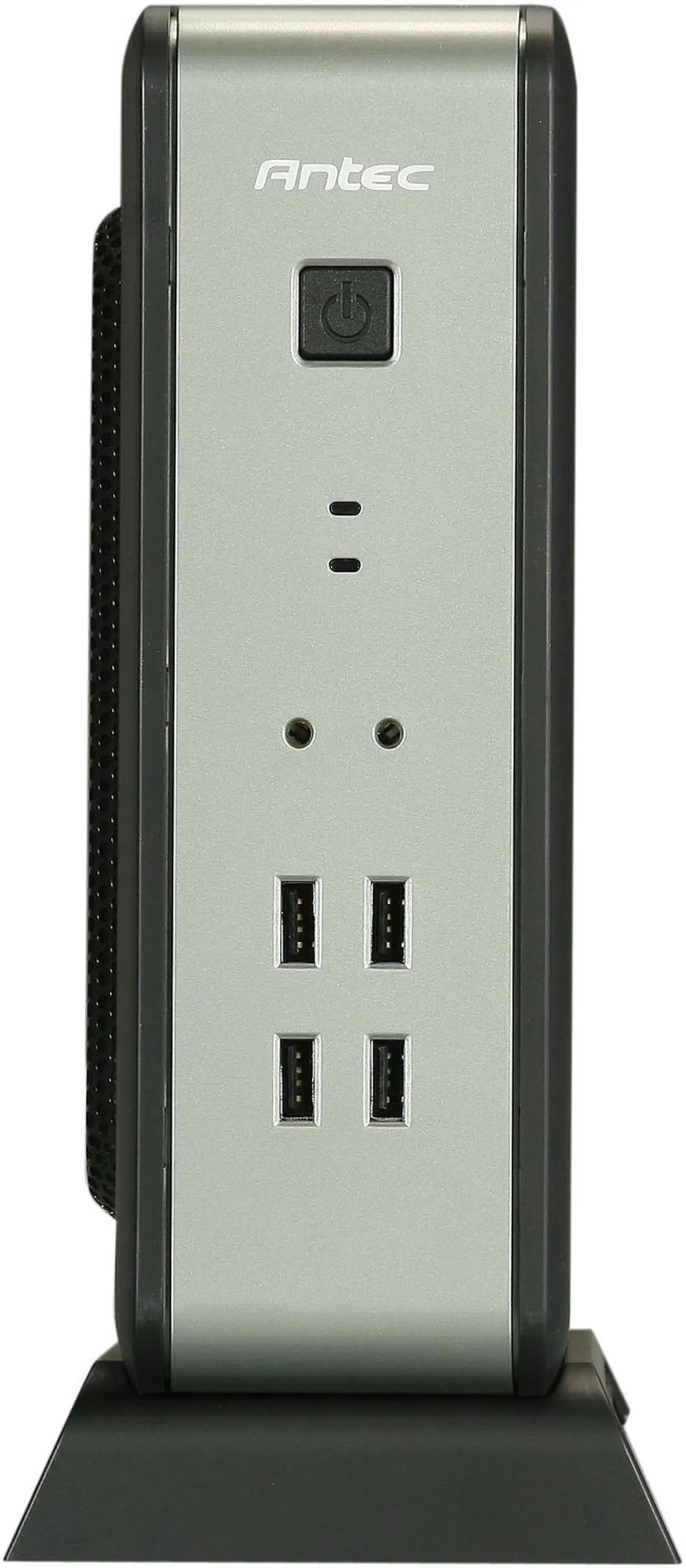 Alt view image 2 of 8 - Antec ISK 110 VESA Black ABS plastic / 0.8 mm SECC Mini-ITX Desktop Computer Case 90W External Adapter, Up to 92% Efficiency Power Supply
