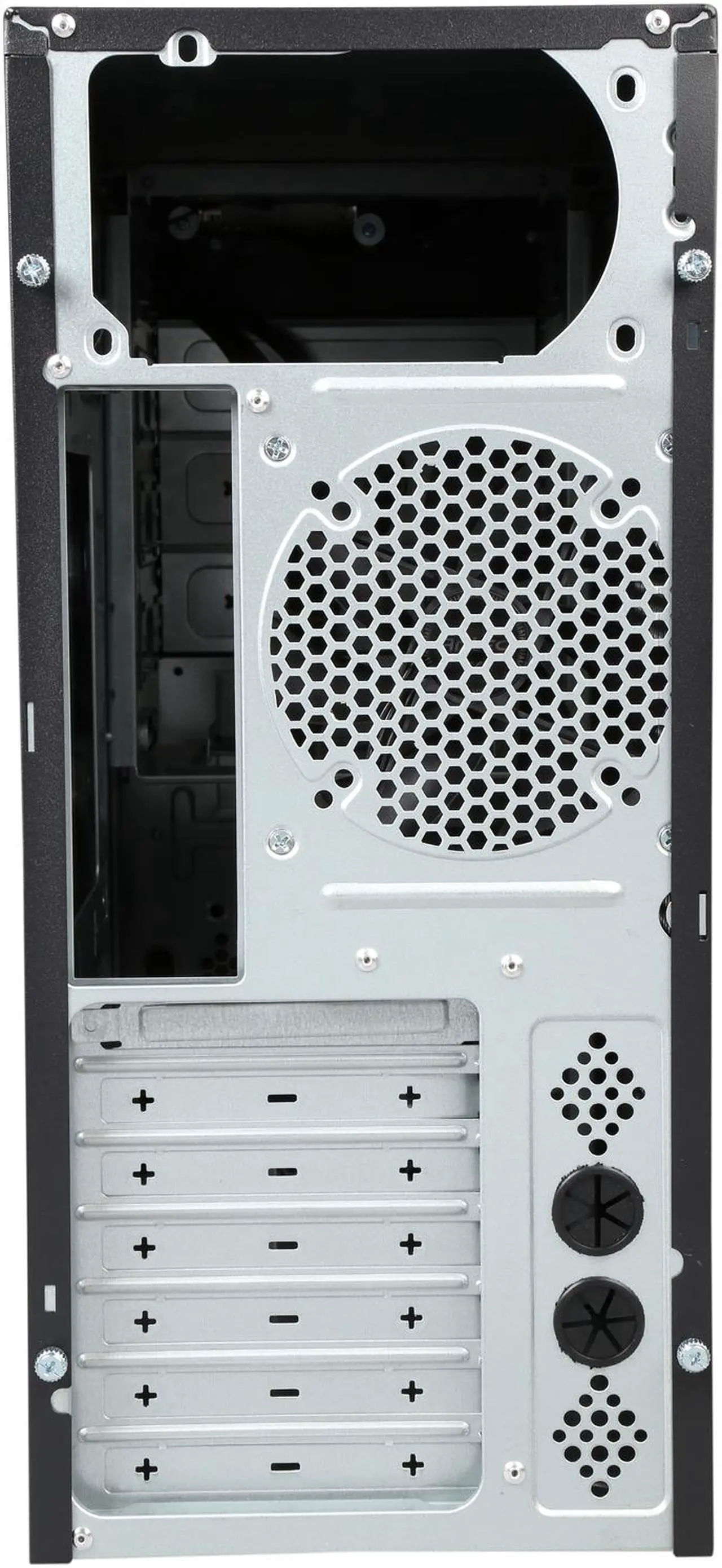 Alt view image 9 of 9 - Antec VSK4000E Black SGCC steel Micro ATX Mid Tower Computer Case