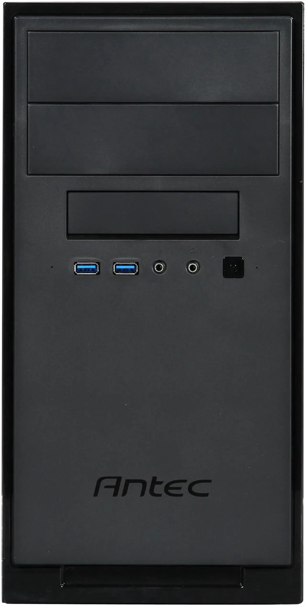 Alt view image 3 of 13 - Antec NSK3180 Black 0.7 SGCC Steel Micro ATX / Mini-ITX Computer Case 380W Power Supply