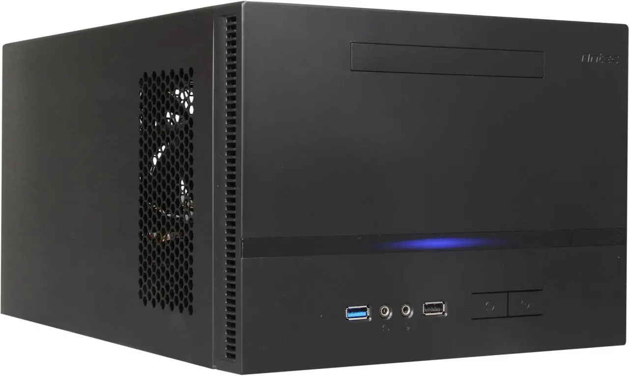Main image of Antec ISK600 Black Aluminum / Plastic Mini-ITX Tower Computer Case