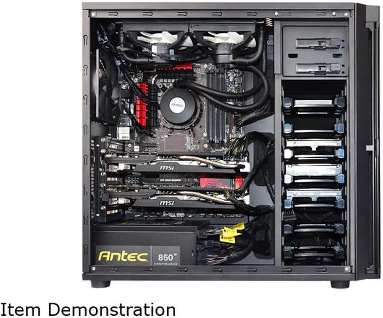 Alt view image 7 of 10 - Antec Performance Series P100 Black ATX Mid Tower Computer Case