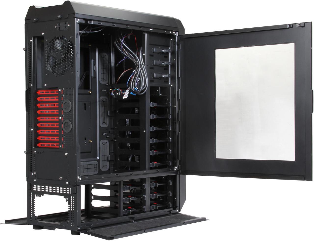 Alt view image 5 of 10 - Antec Nineteen Hundred Red Black / Red SECC steel ATX Mid Tower Computer Case