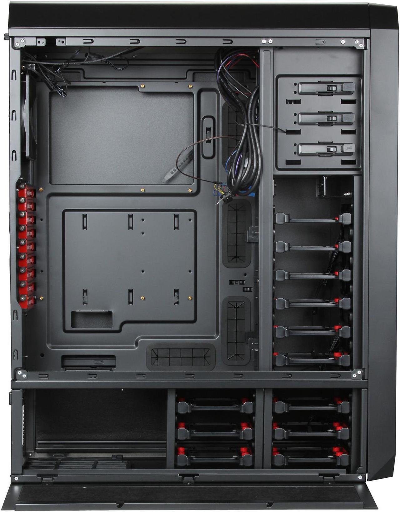 Alt view image 6 of 10 - Antec Nineteen Hundred Red Black / Red SECC steel ATX Mid Tower Computer Case