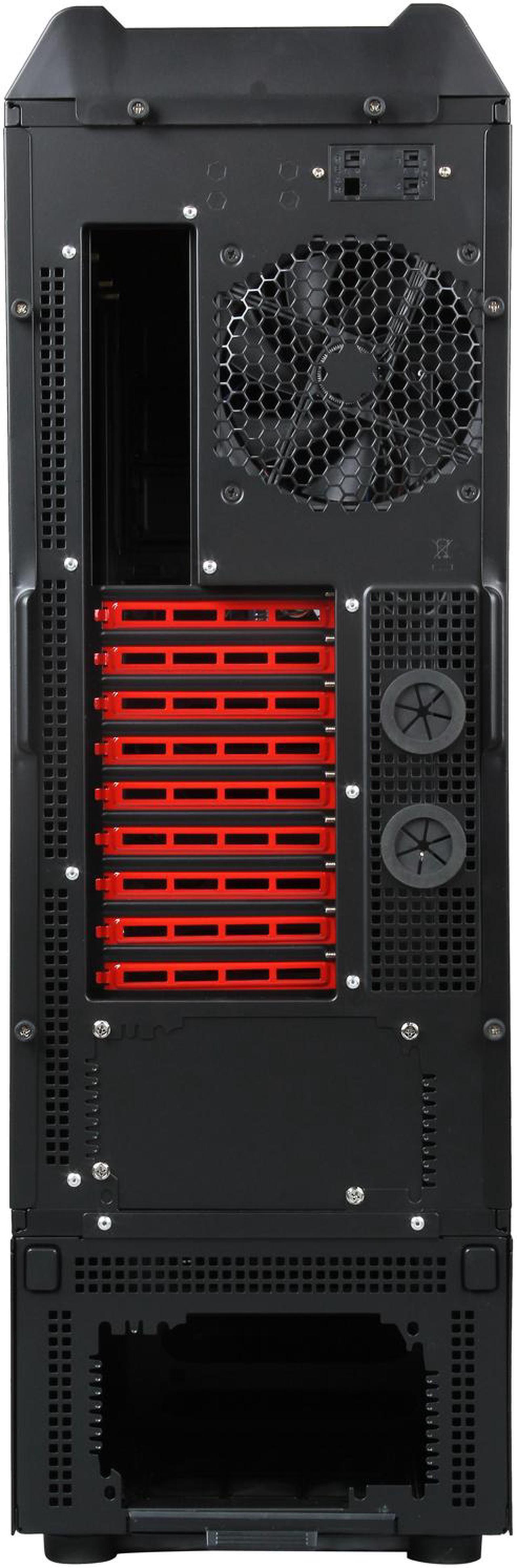 Alt view image 9 of 10 - Antec Nineteen Hundred Red Black / Red SECC steel ATX Mid Tower Computer Case