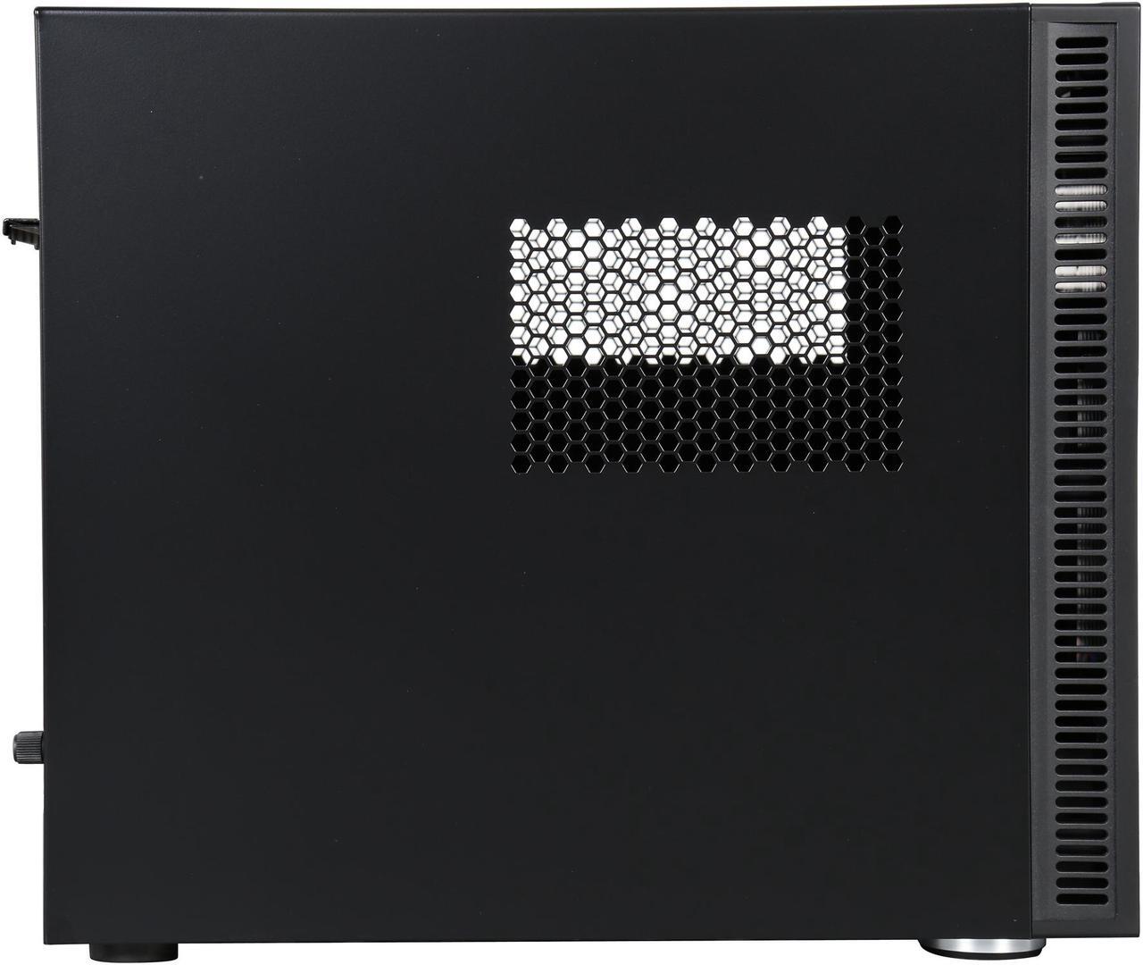 Alt view image 5 of 9 - Antec ISK 600M Black Aluminum / Plastic Micro ATX Computer Case