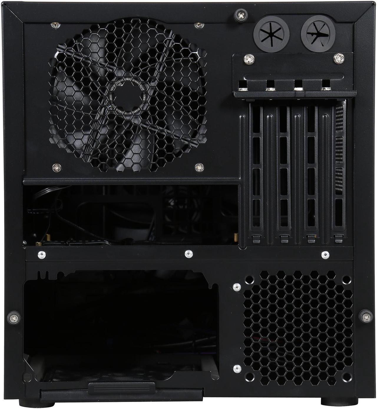 Alt view image 6 of 9 - Antec ISK 600M Black Aluminum / Plastic Micro ATX Computer Case