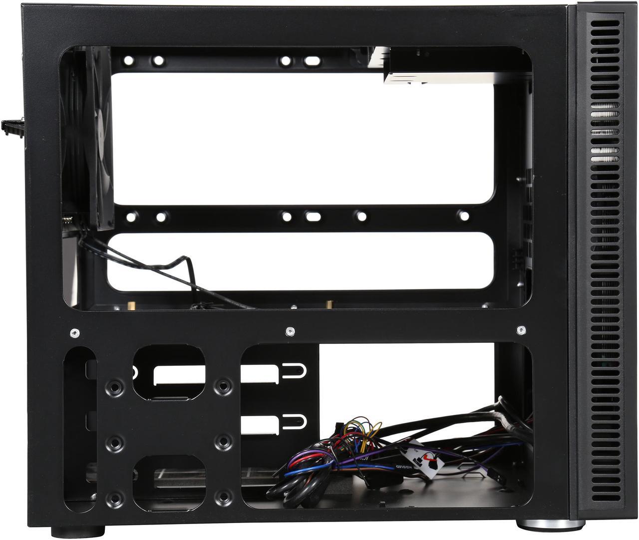 Alt view image 7 of 9 - Antec ISK 600M Black Aluminum / Plastic Micro ATX Computer Case