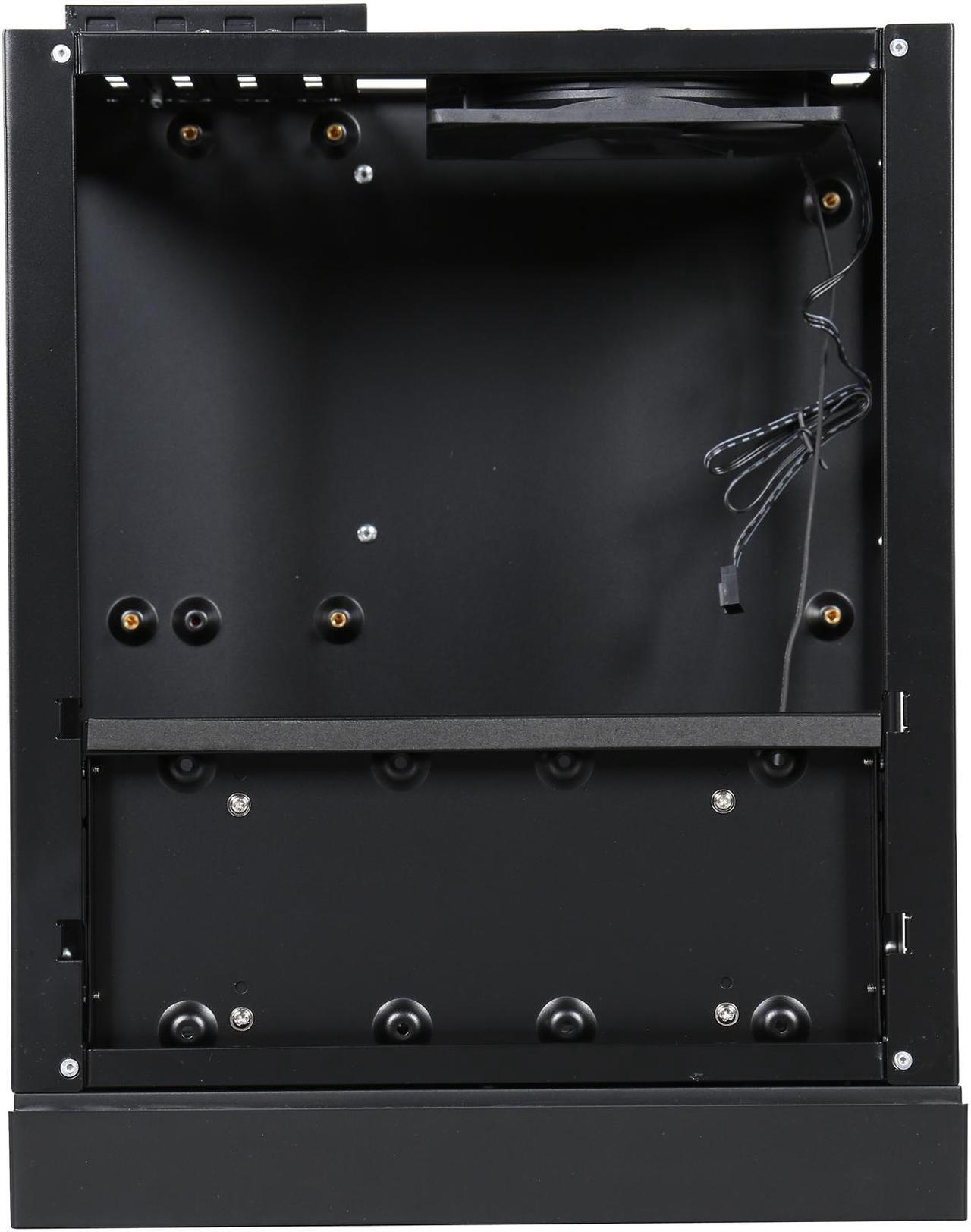 Alt view image 9 of 9 - Antec ISK 600M Black Aluminum / Plastic Micro ATX Computer Case
