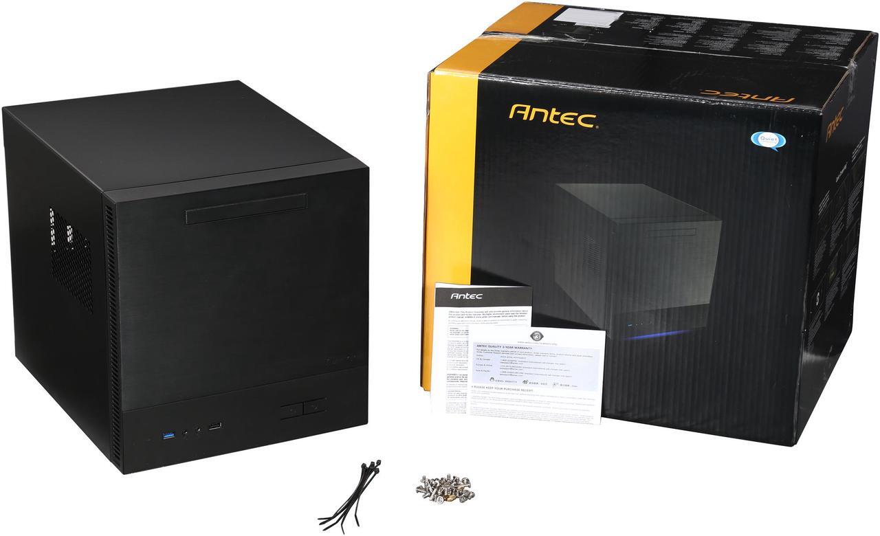 Alt view image 10 of 9 - Antec ISK 600M Black Aluminum / Plastic Micro ATX Computer Case
