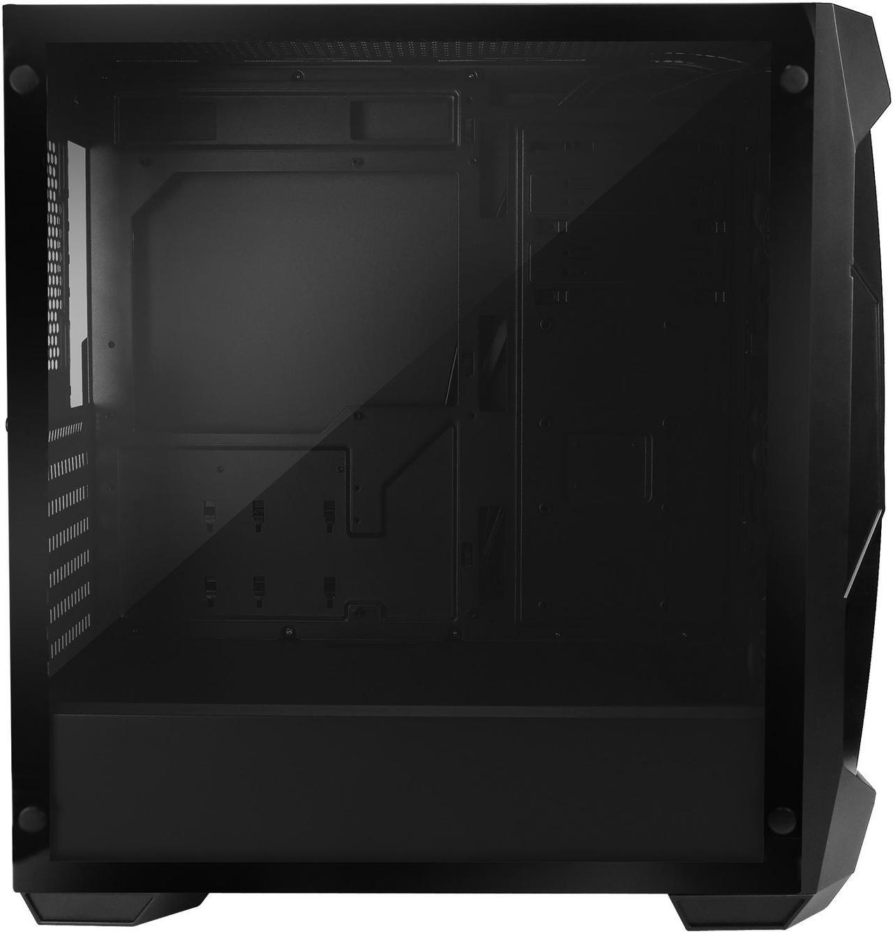 Alt view image 11 of 18 - Antec Dark Fleet Series DF500 RGB, RGB Lighting, Black Steel / Plastic / 4mm Tempered Glass ATX Mid Tower Computer Case, 3x120mm RGB Fans Included, Integrated RGB Hub, USB 3.0