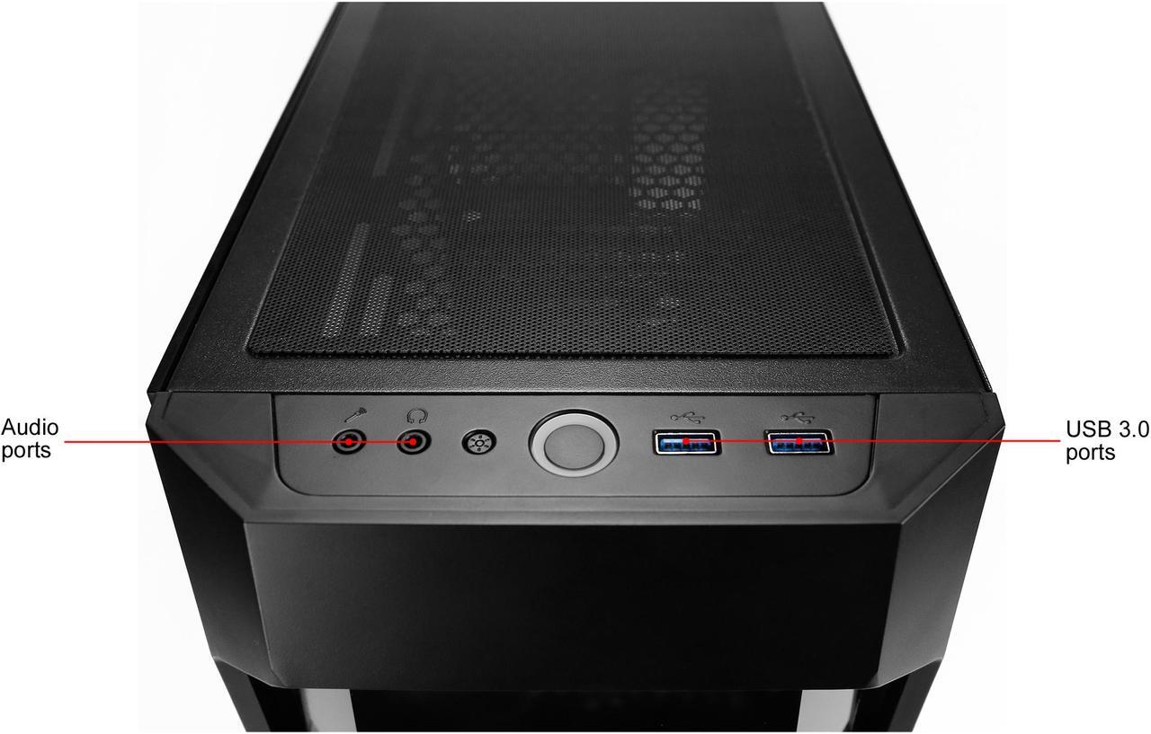 Alt view image 17 of 18 - Antec Dark Fleet Series DF500 RGB, RGB Lighting, Black Steel / Plastic / 4mm Tempered Glass ATX Mid Tower Computer Case, 3x120mm RGB Fans Included, Integrated RGB Hub, USB 3.0