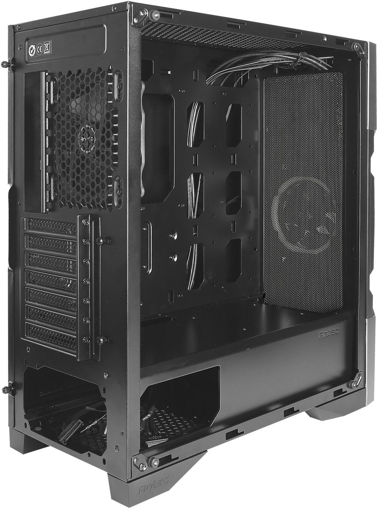 Alt view image 15 of 20 - Antec Dark Avenger DA601 E-ATX Mid Tower Case/ARGB Motherboard Sync/Tempered Glass/Prizm 120 ARGB Fan Included