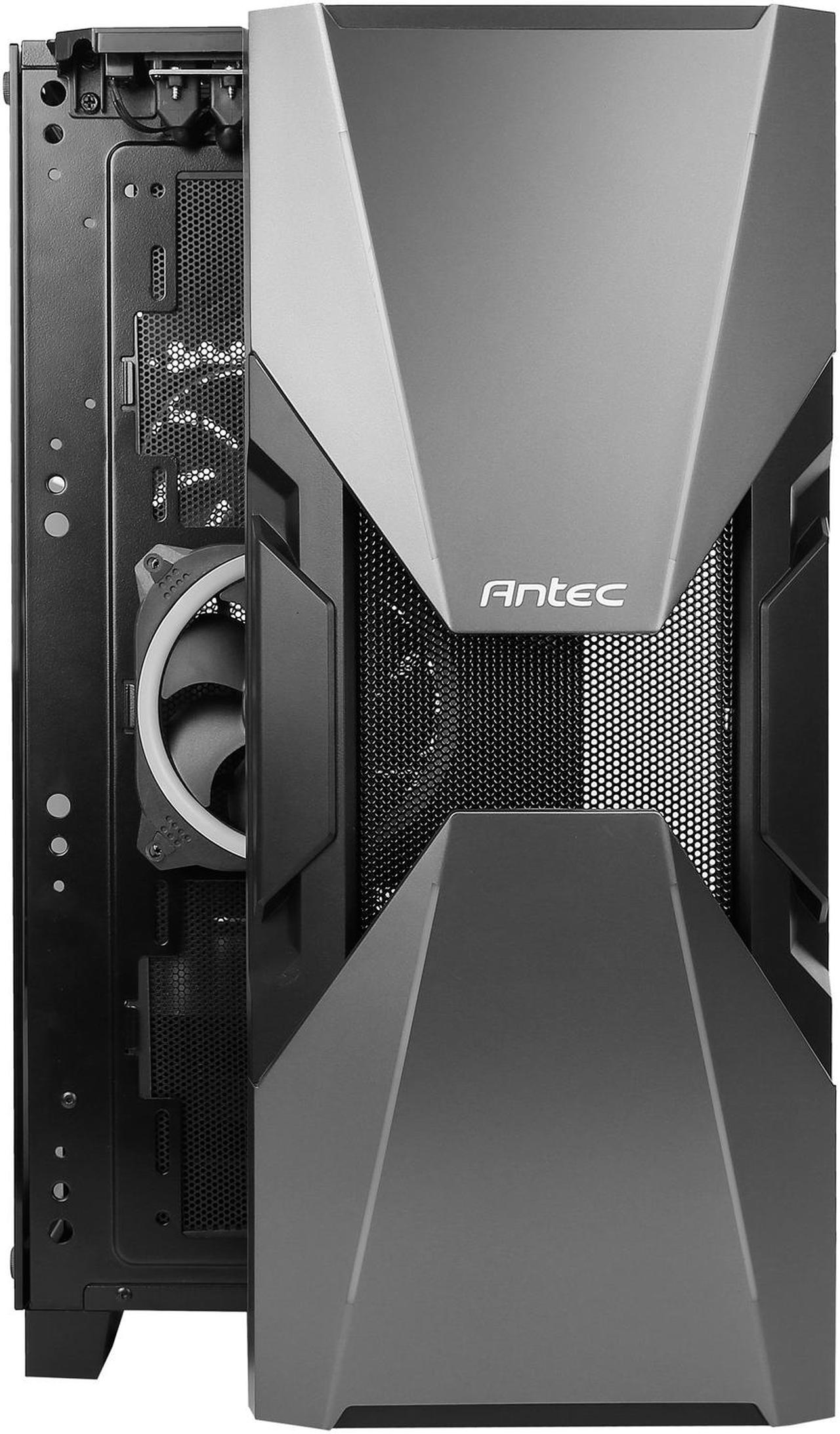 Alt view image 4 of 20 - Antec Dark Avenger DA601 E-ATX Mid Tower Case/ARGB Motherboard Sync/Tempered Glass/Prizm 120 ARGB Fan Included
