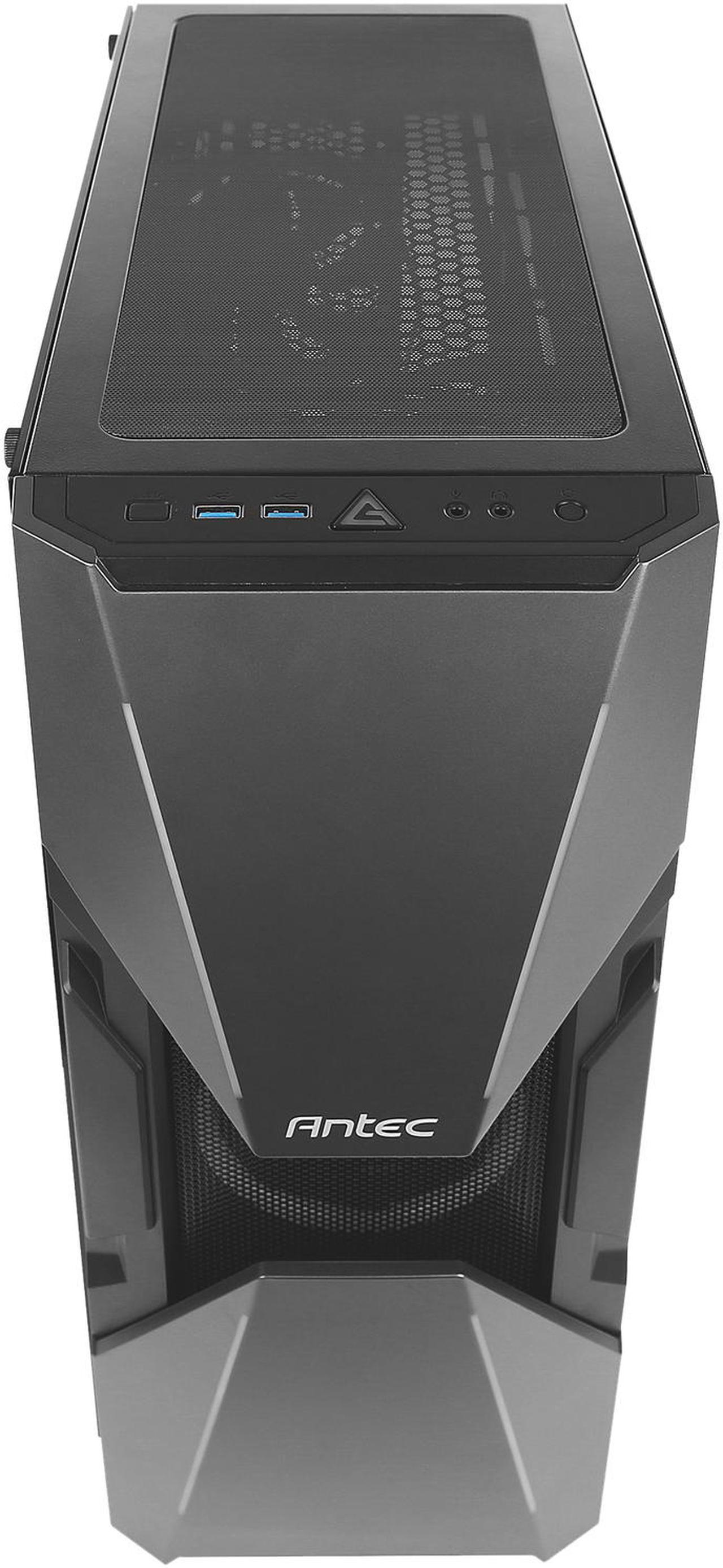 Alt view image 5 of 20 - Antec Dark Avenger DA601 E-ATX Mid Tower Case/ARGB Motherboard Sync/Tempered Glass/Prizm 120 ARGB Fan Included
