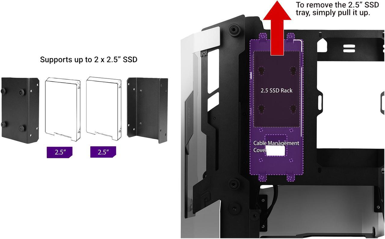 Alt view image 12 of 14 - Antec STRIKER Aluminum and Steel ITX Computer Case, Front GPU Mount, Up to 4 x 120 mm Fan Support, USB 3.1 Type-C ready and PCI-E Riser Included