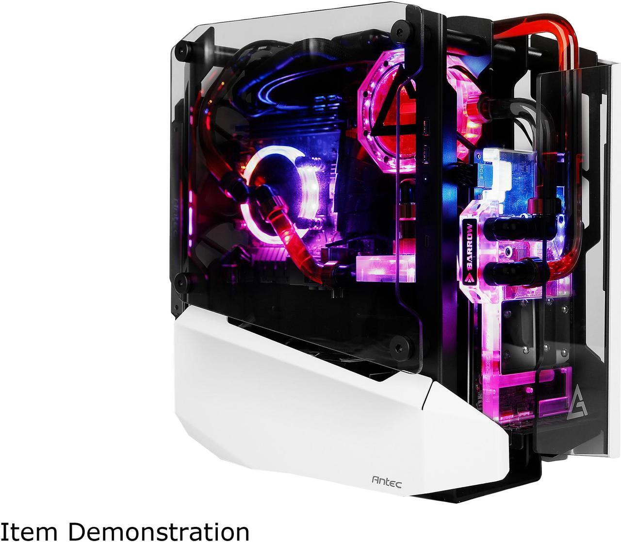 Alt view image 5 of 14 - Antec STRIKER Aluminum and Steel ITX Computer Case, Front GPU Mount, Up to 4 x 120 mm Fan Support, USB 3.1 Type-C ready and PCI-E Riser Included