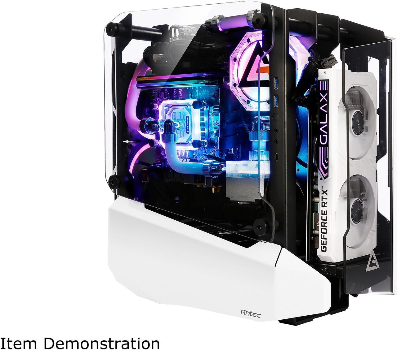 Alt view image 6 of 14 - Antec STRIKER Aluminum and Steel ITX Computer Case, Front GPU Mount, Up to 4 x 120 mm Fan Support, USB 3.1 Type-C ready and PCI-E Riser Included