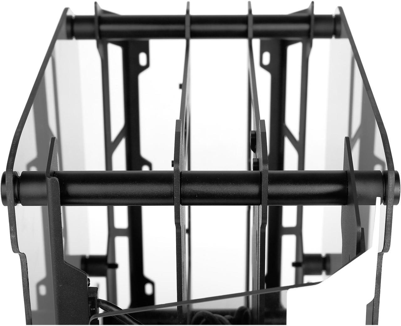 Alt view image 4 of 14 - Antec STRIKER Aluminum and Steel ITX Computer Case, Front GPU Mount, Up to 4 x 120 mm Fan Support, USB 3.1 Type-C ready and PCI-E Riser Included