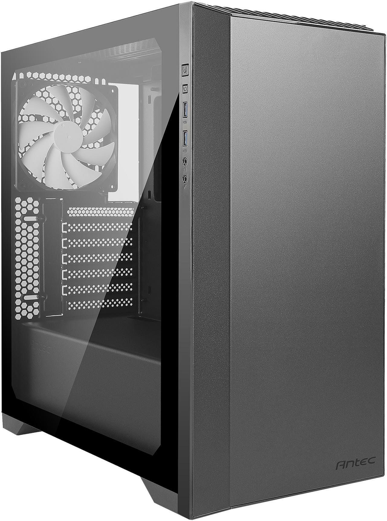 Antec Performance Series P82 Flow ATX Mid-Tower Case, 4 x 140mm White Blade Fans Included, Fan Speed Control, Tempered Glass Side Panel, Removable 2.5" SSD Rack, Support for Up to 4 x 2.5" SSDs