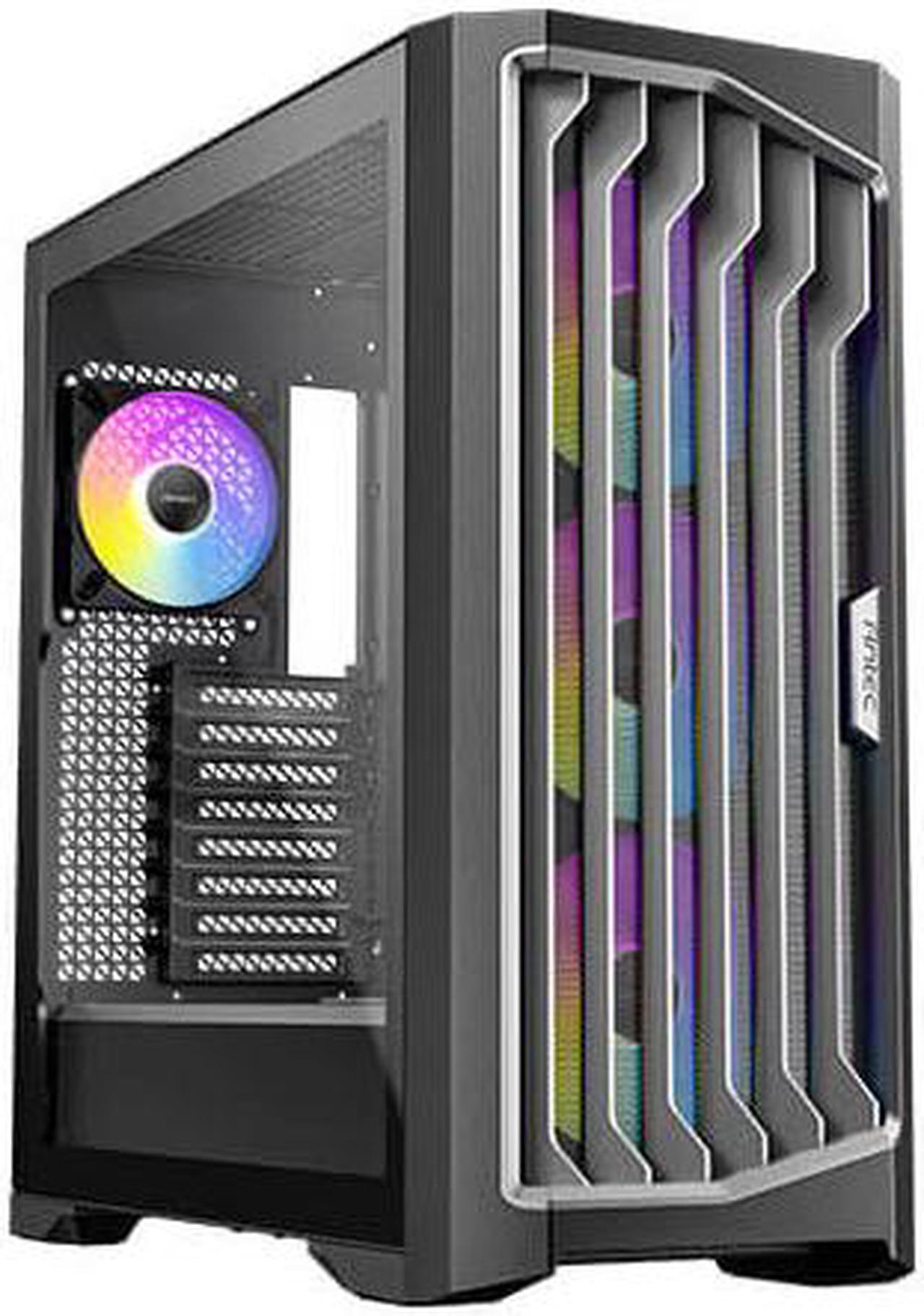 Antec Performance 1 FT ARGB, RTX 40 Series GPU Support, Temp. Display, 4 x ARGB Fans & ARGB Hub, Type-C Ready, Dual Tempered Glass Side Panels, Removable Top Fan/Radiator Bracket, Full-Tower E-ATX PC Case