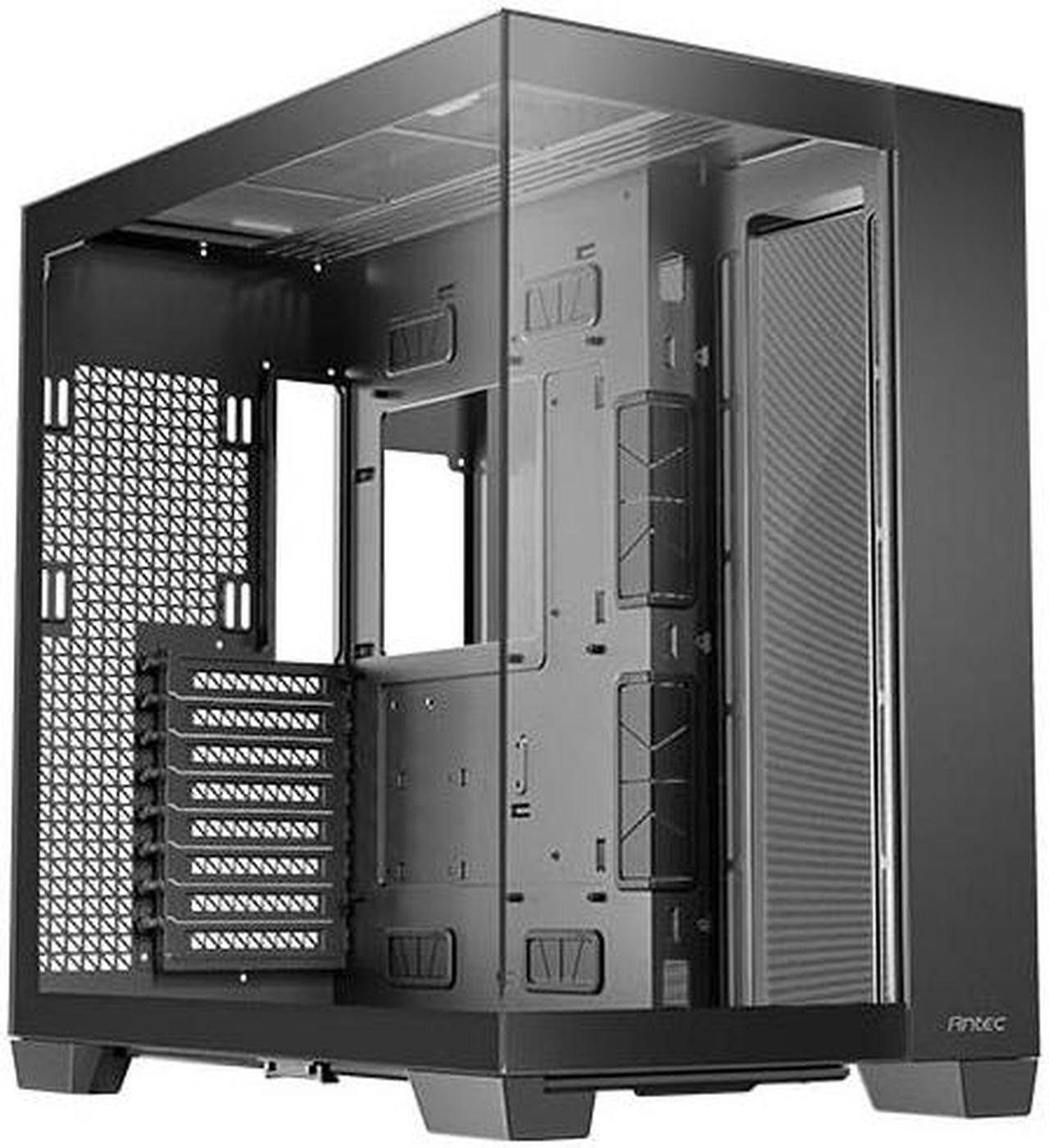 Antec C8, Fans not Included, RTX 40 Compatible, Dual-Chamber, tooless Design, Type-C, 360mm Radiator Support, Seamless Tempered Glass Front & Side Panels, High Airflow Full-Tower E-ATX PC Case