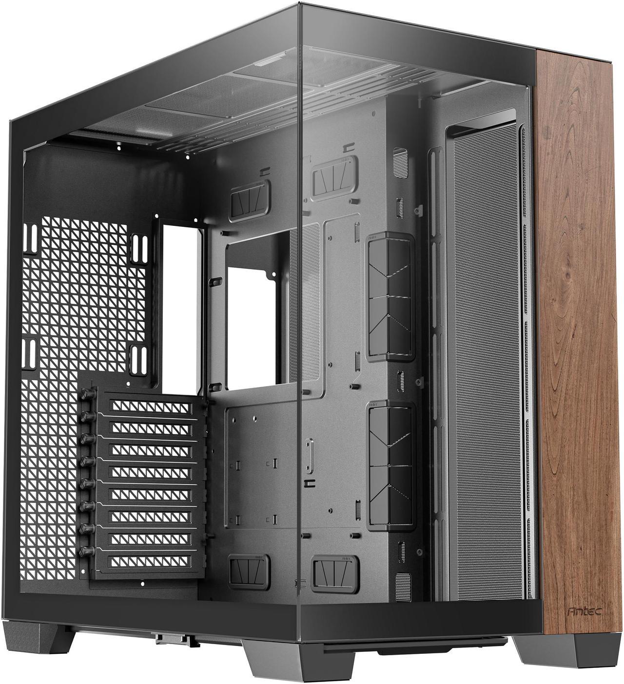 Antec C8 Wood, Fans not Included, Wooden Front Panel, Dual-chamber Layout, Type-C, 360mm Radiator Support, Seamless TG Front & Side Panels, RTX 40 compatible, Full-Tower E-ATX PC Case