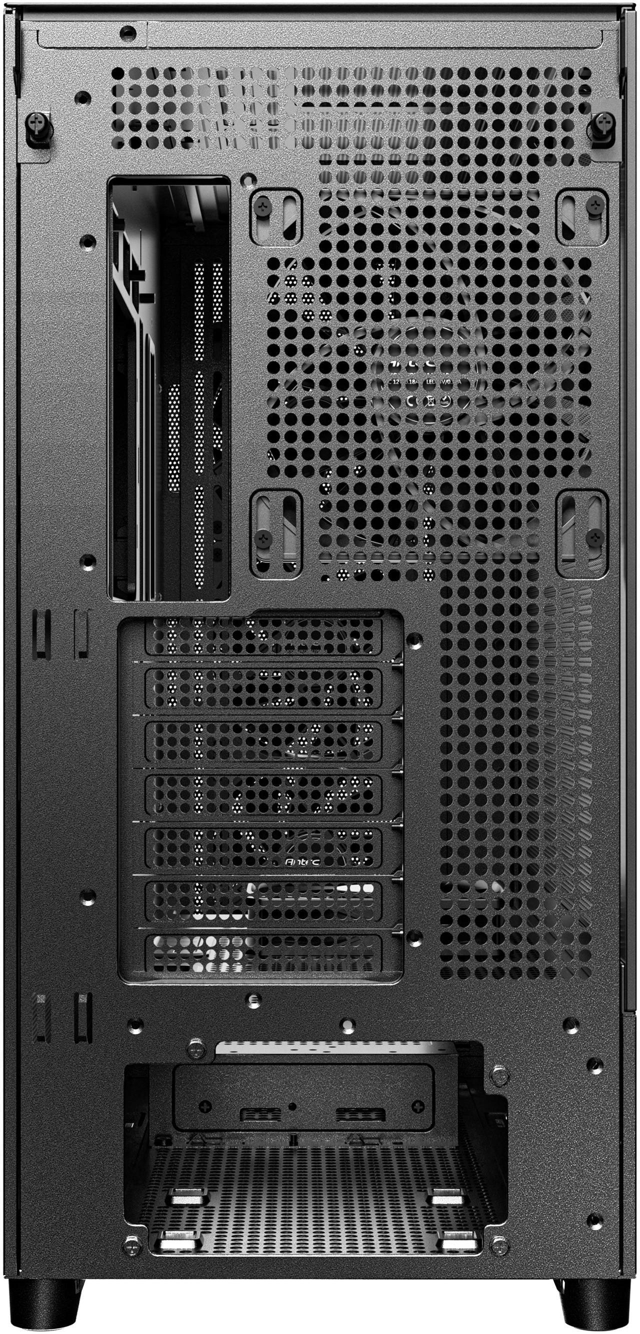 Alt view image 3 of 15 - Antec FLUX SE, Sound-Dampening Side Panels, 5 x PWM Fans Included, Front Panel with Walnut Wood, type-C, 420mm Radiator& Back Connect Motherboard Support, Silent Case, Mid E-ATX Tower PC Case