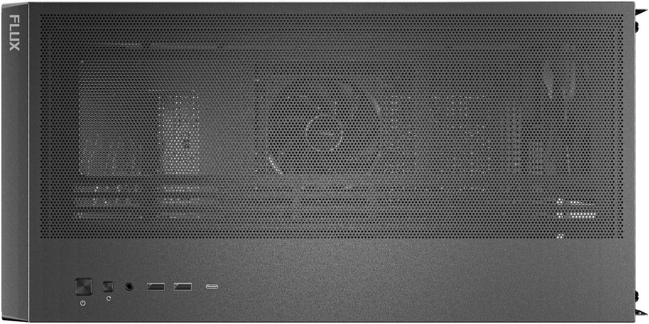 Alt view image 10 of 15 - Antec FLUX SE, Sound-Dampening Side Panels, 5 x PWM Fans Included, Front Panel with Walnut Wood, type-C, 420mm Radiator& Back Connect Motherboard Support, Silent Case, Mid E-ATX Tower PC Case