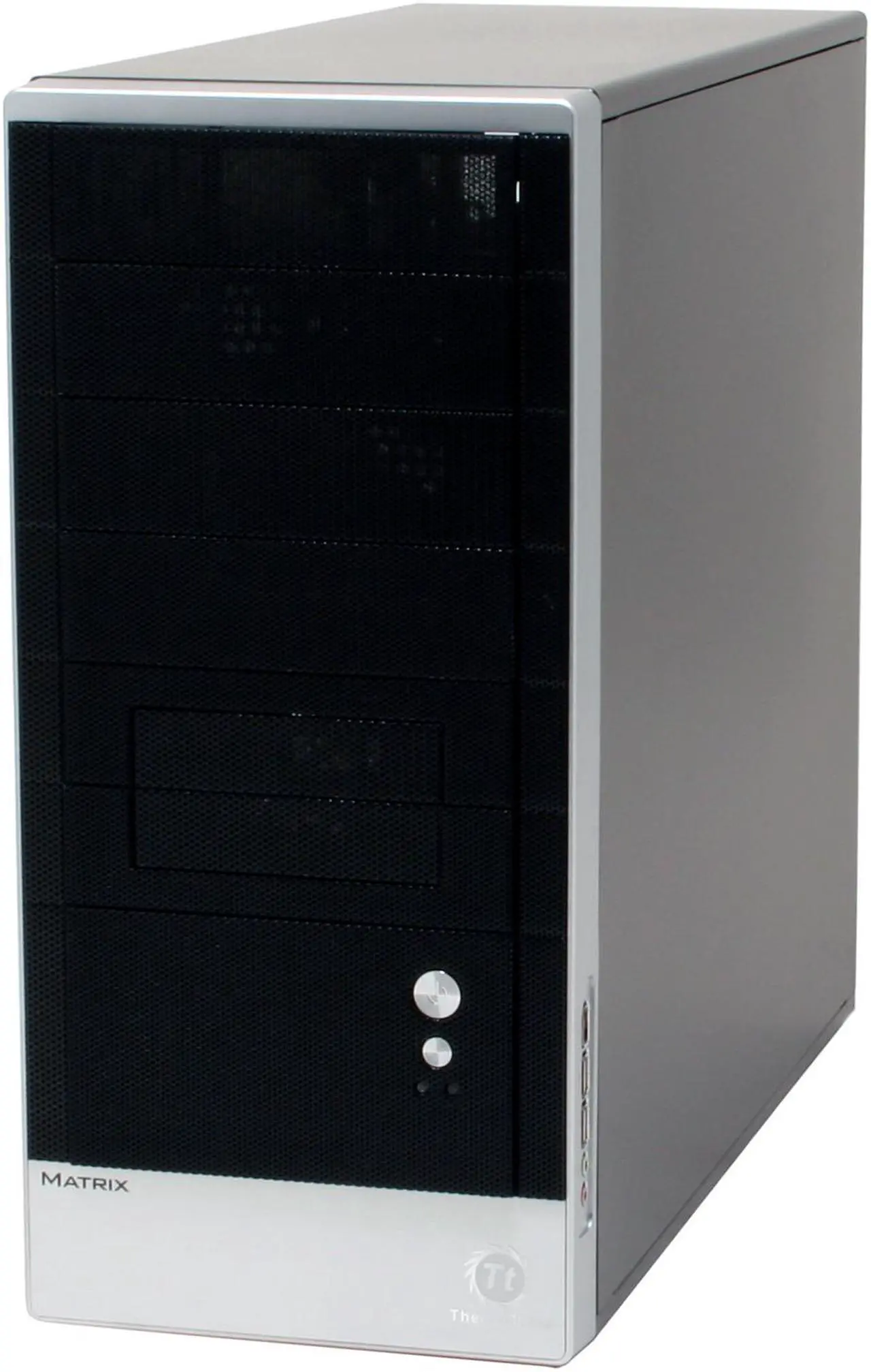 Alt view image 2 of 12 - Thermaltake matrix VD2000BNS Black/ Silver SECC Japanese steel ATX Mid Tower Computer Case