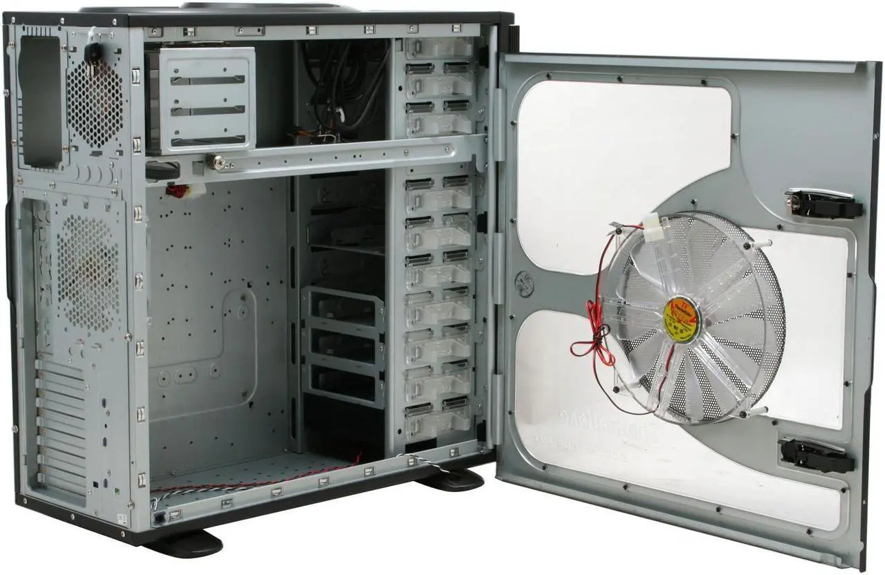 Alt view image 6 of 16 - Thermaltake Armor Series VA8003BWS Black Full Tower Case w/ 25CM Fan