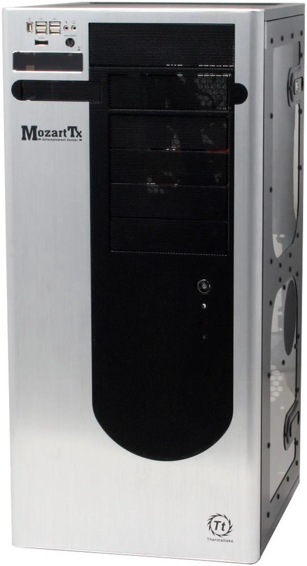 Alt view image 2 of 10 - Thermaltake Black/Silver Aluminum Side Panel / SECC Body MozartTx VE1000BWS Cube Tower