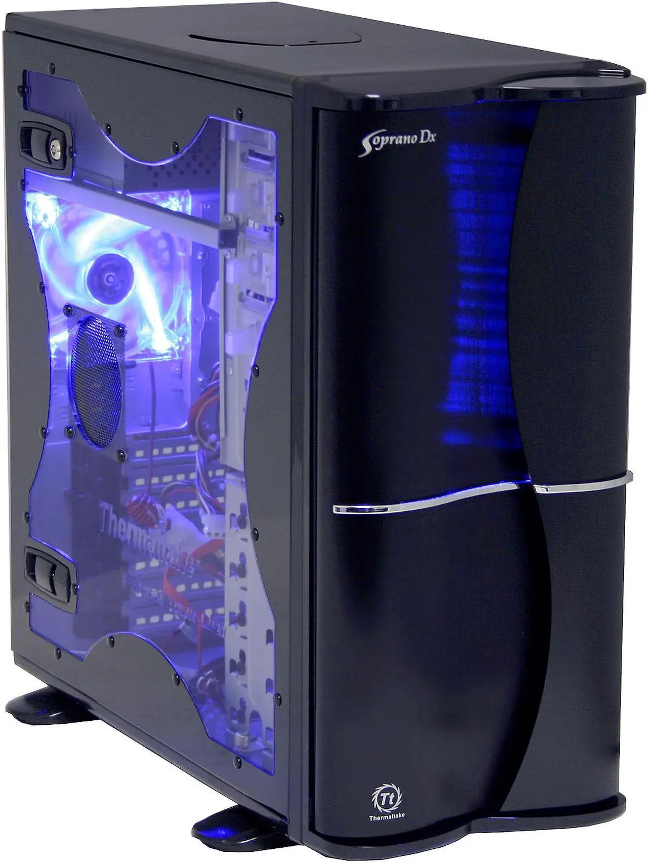 Alt view image 2 of 14 - Thermaltake Soprano DX VE7000BWS Black 0.8mm SECC Chassis/ Aluminum Front Bezel ATX Mid Tower Computer Case
