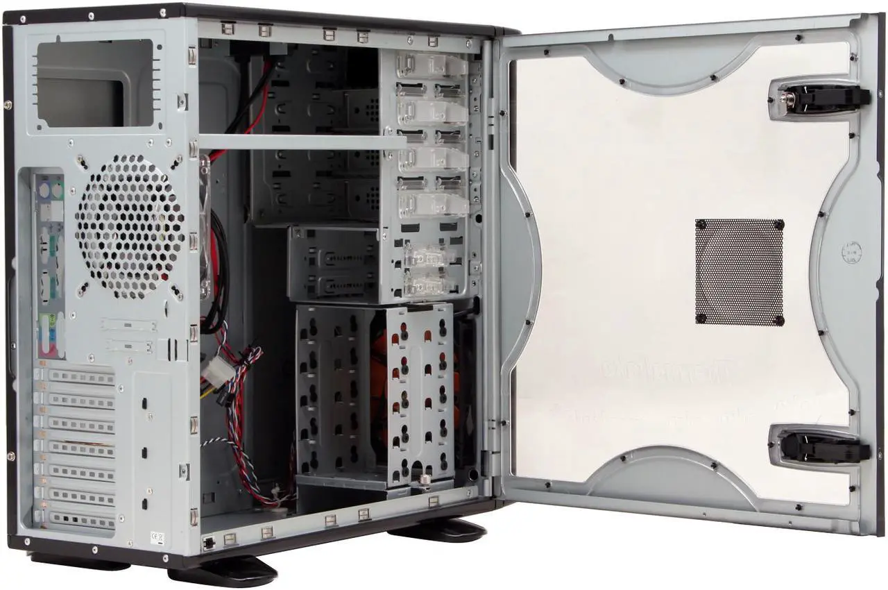 Alt view image 8 of 14 - Thermaltake Soprano DX VE7000BWS Black 0.8mm SECC Chassis/ Aluminum Front Bezel ATX Mid Tower Computer Case