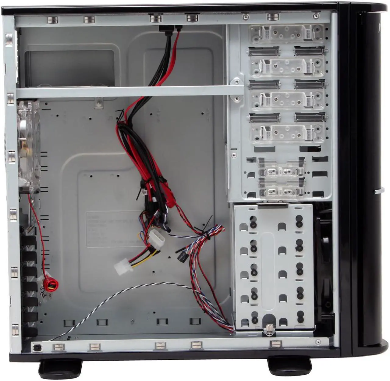 Alt view image 9 of 14 - Thermaltake Soprano DX VE7000BWS Black 0.8mm SECC Chassis/ Aluminum Front Bezel ATX Mid Tower Computer Case