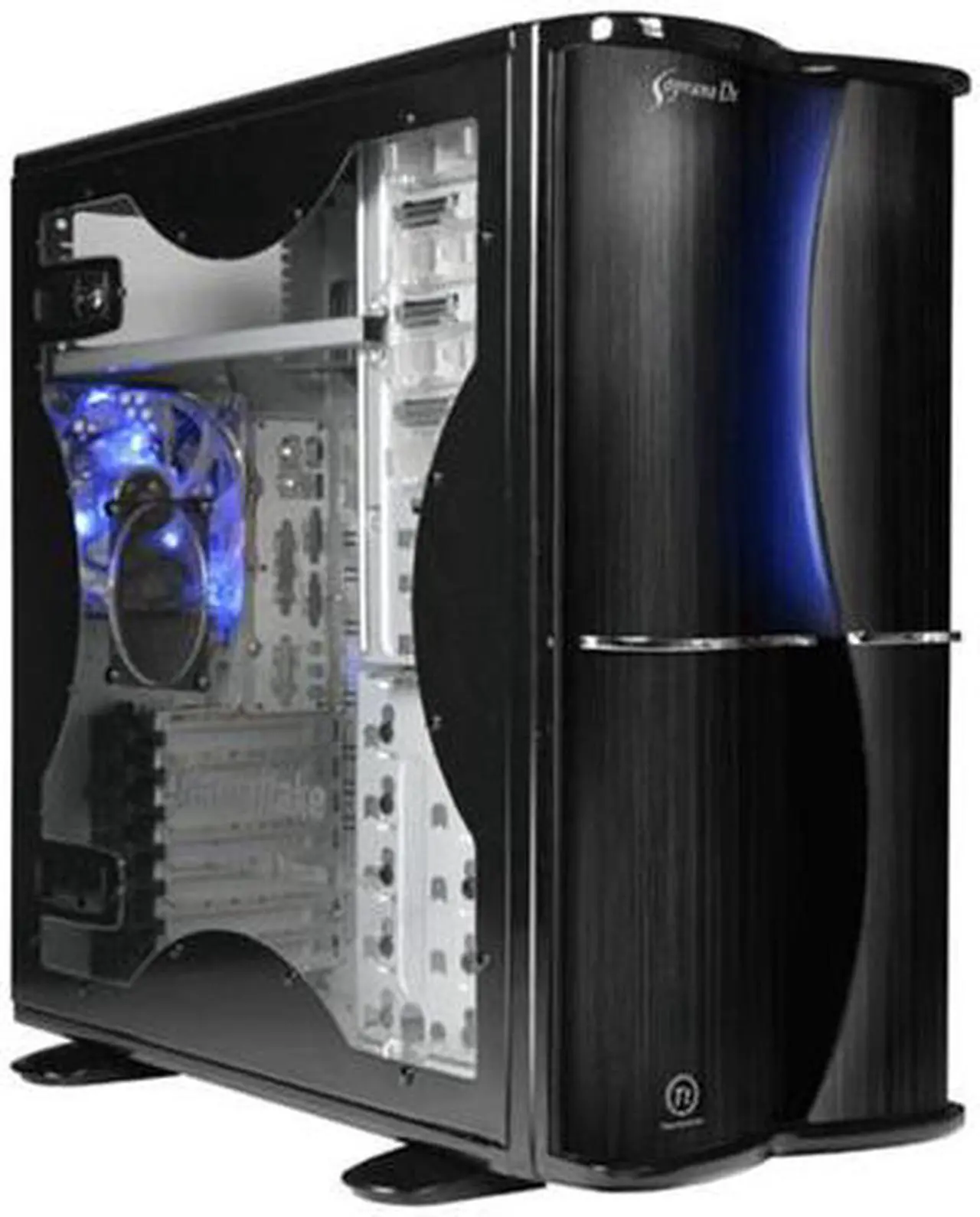 Main image of Thermaltake Soprano DX VE7000BWS Black 0.8mm SECC Chassis/ Aluminum Front Bezel ATX Mid Tower Computer Case