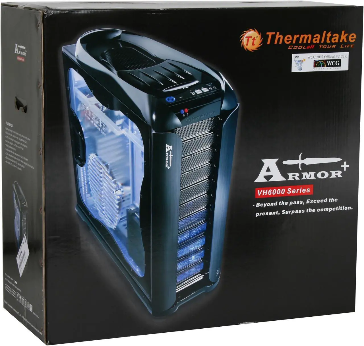 Alt view image 19 of 19 - Thermaltake ArmorPlus(Armor+) VH6000BWS Black Aluminum / Steel ATX Full Tower Computer Case