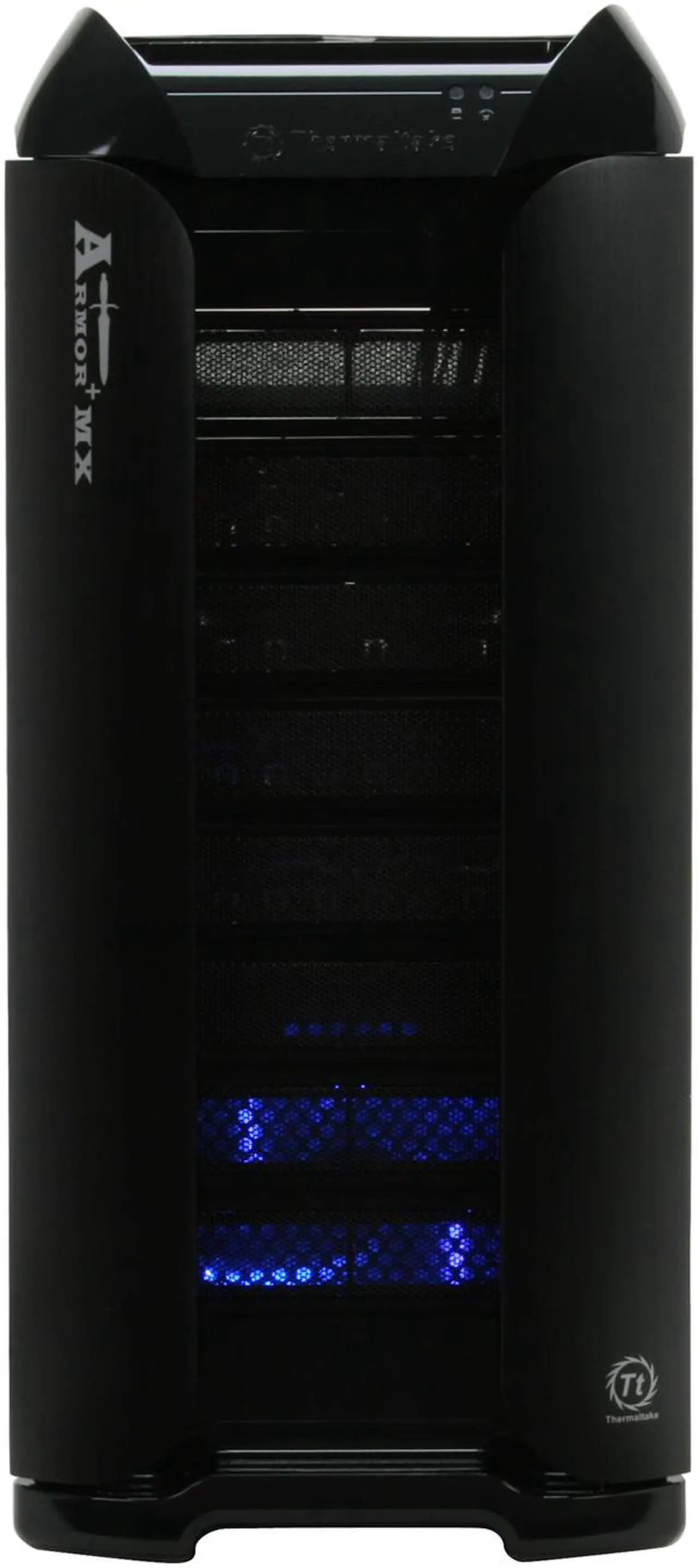 Alt view image 3 of 14 - Thermaltake Armor+MX VH8000BWS Black Aluminum / Steel ATX Mid Tower Computer Case