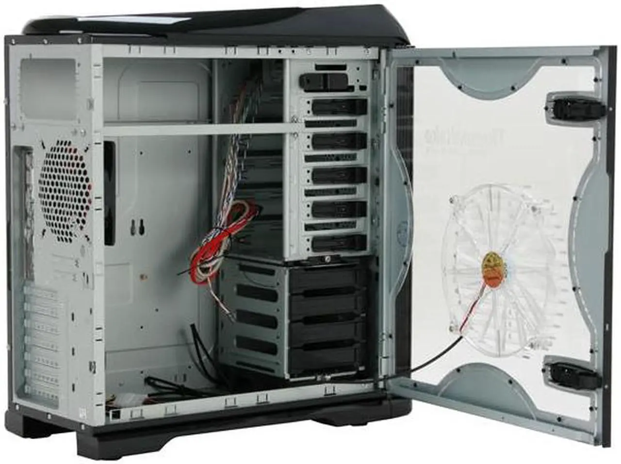Alt view image 7 of 14 - Thermaltake Armor+MX VH8000BWS Black Aluminum / Steel ATX Mid Tower Computer Case