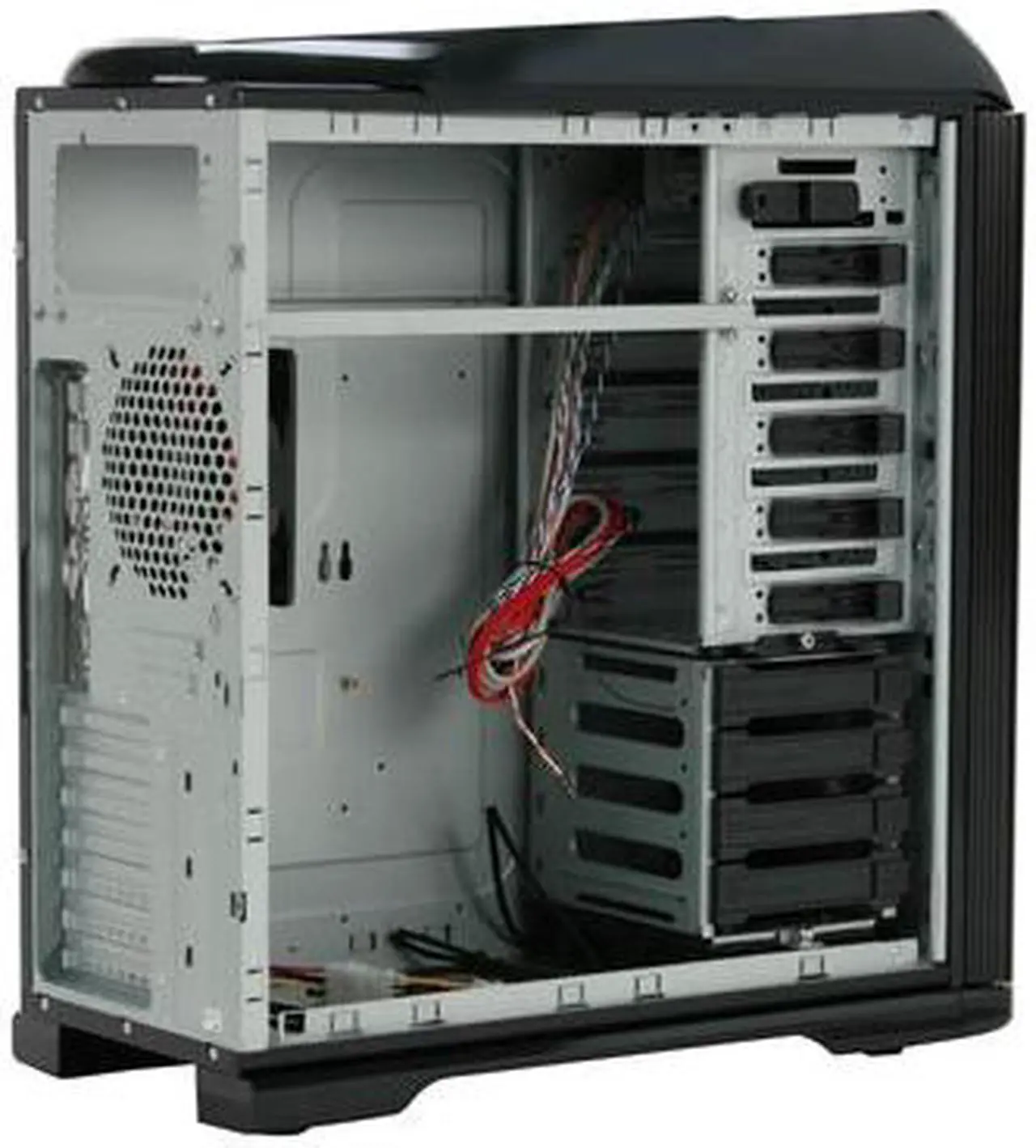 Alt view image 8 of 14 - Thermaltake Armor+MX VH8000BWS Black Aluminum / Steel ATX Mid Tower Computer Case