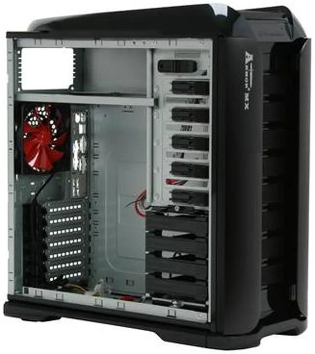 Alt view image 10 of 14 - Thermaltake Armor+MX VH8000BWS Black Aluminum / Steel ATX Mid Tower Computer Case