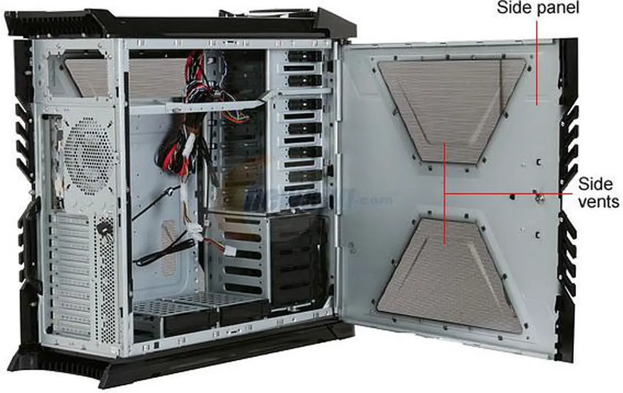 Alt view image 6 of 13 - Thermaltake Xaser VI VG4000BNSB Black Aluminum ATX Full Tower Computer Case