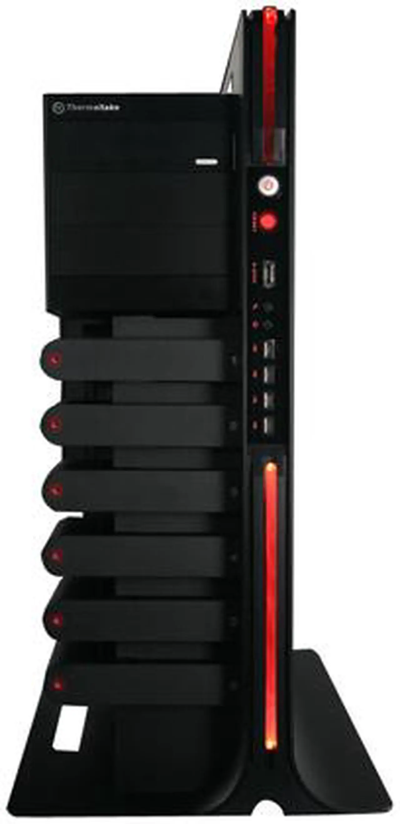 Alt view image 2 of 12 - Thermaltake Level 10 VL30001N1Z Black Aluminum ATX Super Full Tower Gaming Station Computer Case