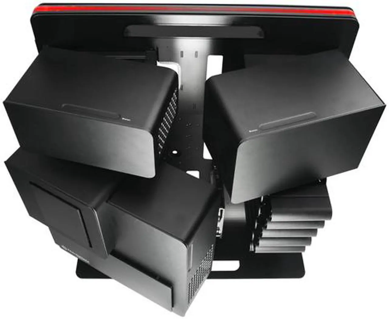 Alt view image 4 of 12 - Thermaltake Level 10 VL30001N1Z Black Aluminum ATX Super Full Tower Gaming Station Computer Case