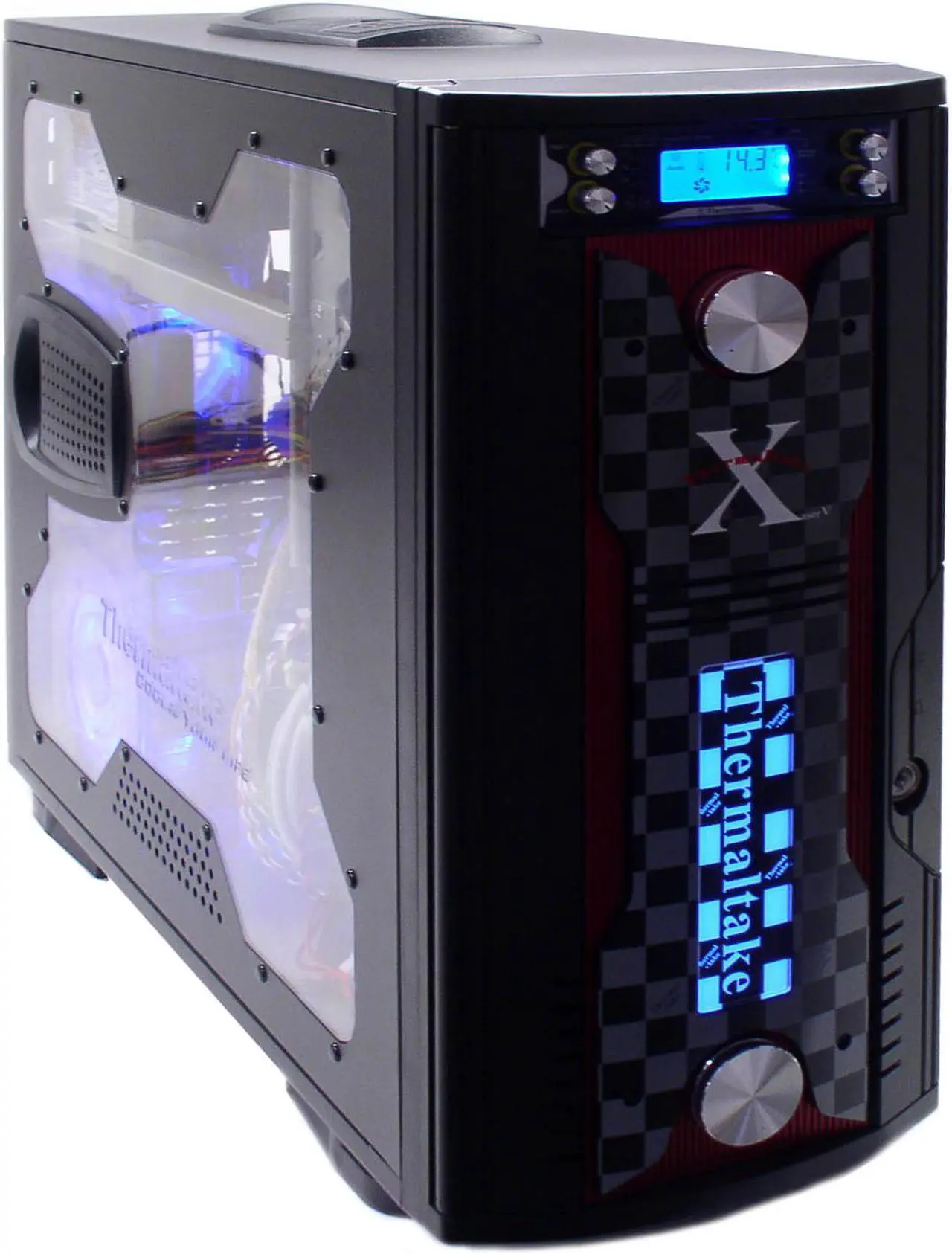 Main image of Thermaltake Xaser V Damier V5420AU Black Aluminum / Steel ATX Mid Tower Computer Case 420W Power Supply