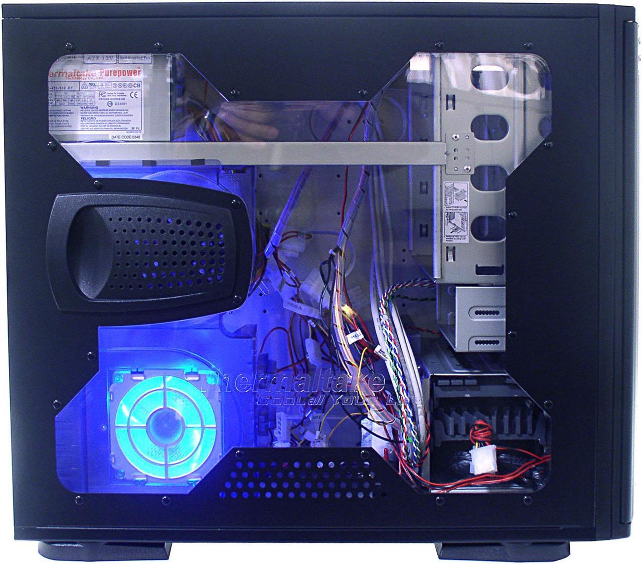 Alt view image 4 of 10 - Thermaltake Xaser V Damier V5420AU Black Aluminum / Steel ATX Mid Tower Computer Case 420W Power Supply