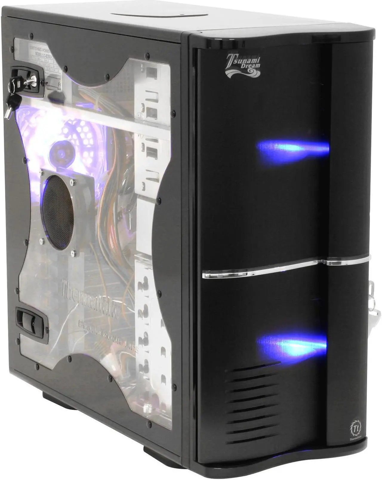 Alt view image 16 of 18 - Thermaltake Tsunami VA3000BWA Black Aluminum ATX Mid Tower Computer Case