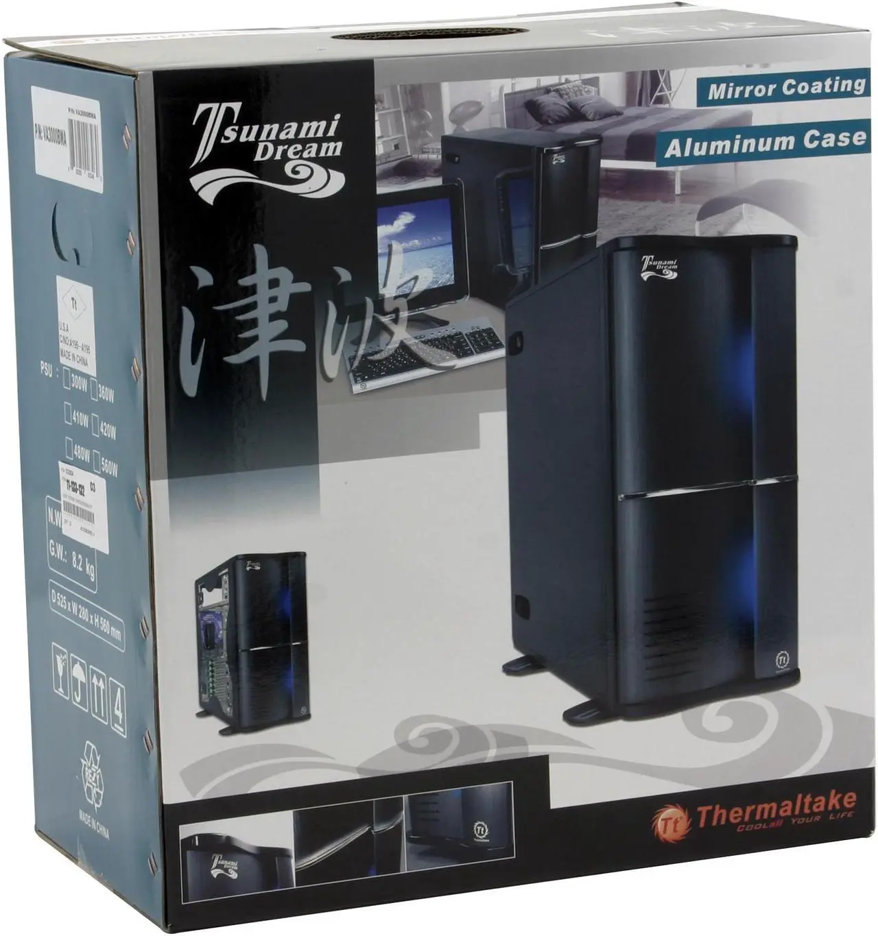 Alt view image 15 of 18 - Thermaltake Tsunami VA3000BWA Black Aluminum ATX Mid Tower Computer Case