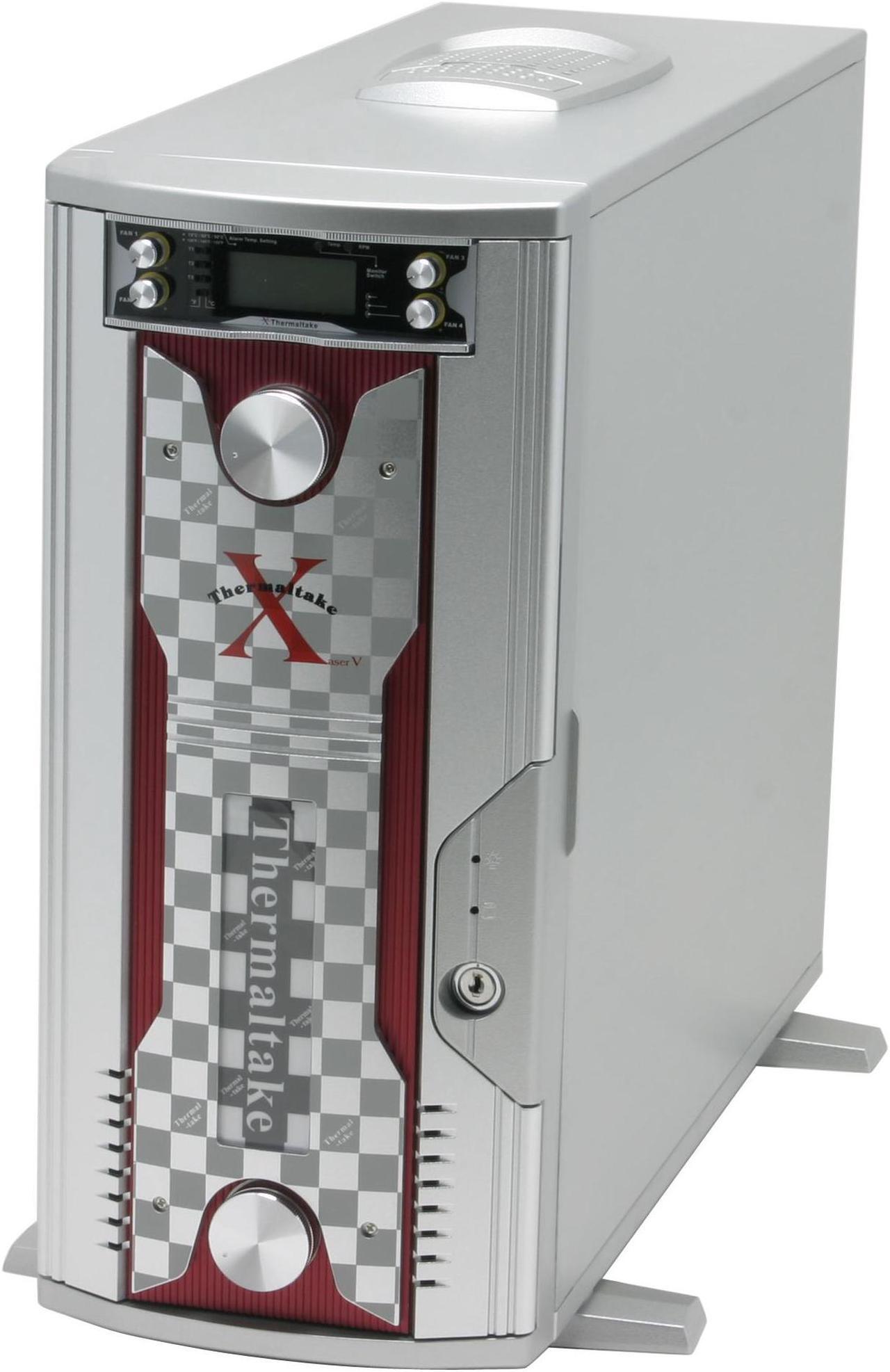 Alt view image 3 of 13 - Thermaltake Xaser V Damier Silver Chassis 1.0 mm All aluminum made Front Door Aluminum made ATX Mid Tower Computer Case