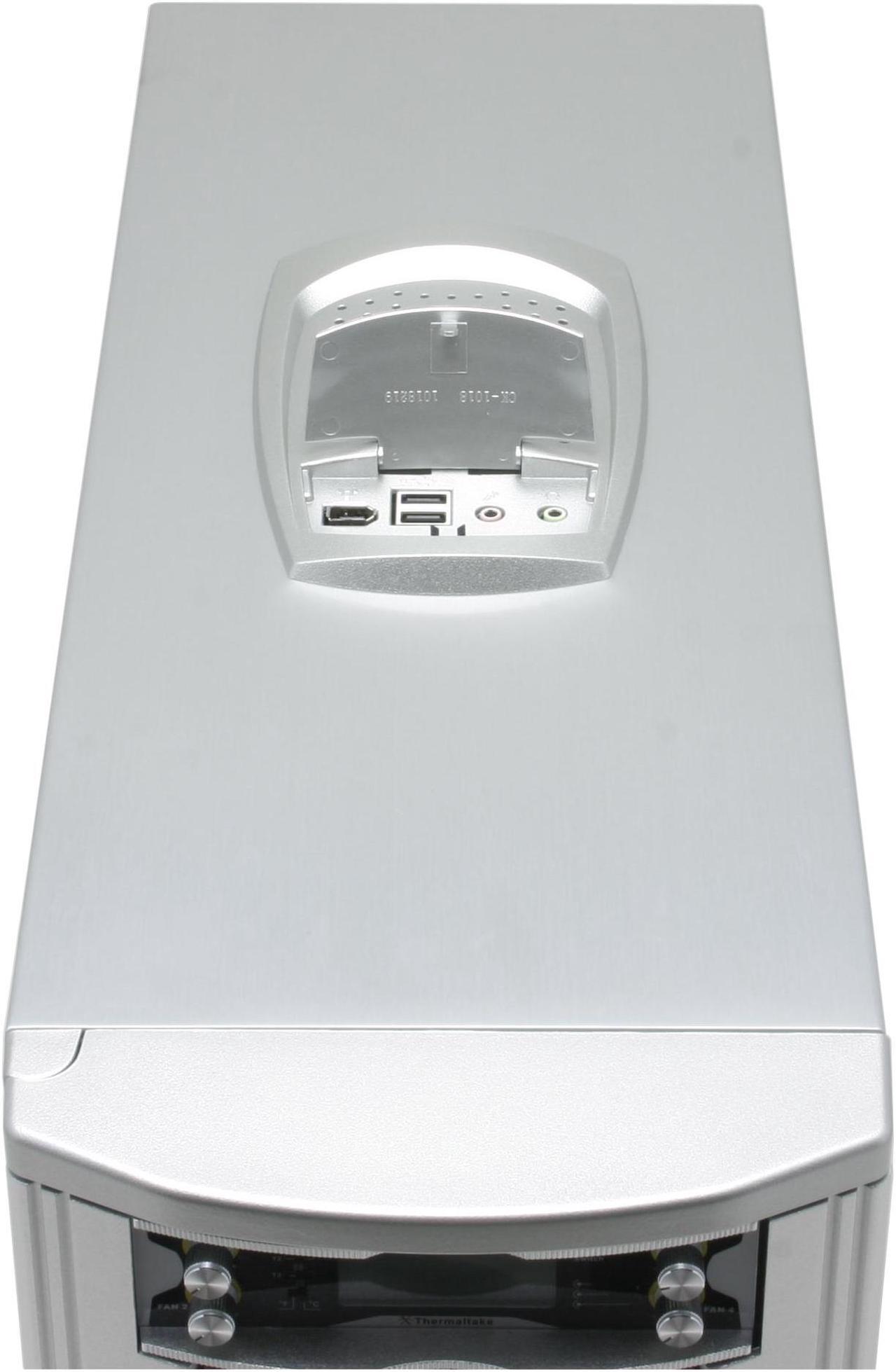 Alt view image 7 of 13 - Thermaltake Xaser V Damier Silver Chassis 1.0 mm All aluminum made Front Door Aluminum made ATX Mid Tower Computer Case