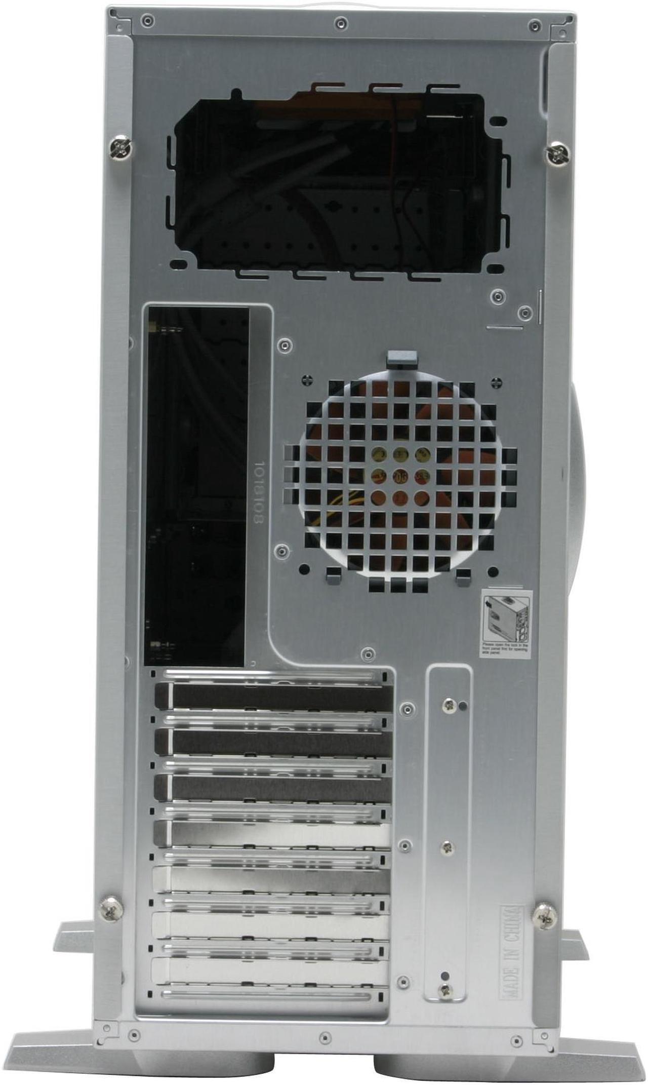 Alt view image 9 of 13 - Thermaltake Xaser V Damier Silver Chassis 1.0 mm All aluminum made Front Door Aluminum made ATX Mid Tower Computer Case